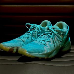 D.O.N. ISSUE #2 Crayola Blue Adidas Basketball Shoe